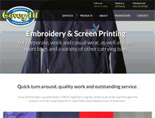 Tablet Screenshot of coverall-embroidery.com